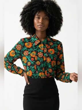 Vintage floral blouse